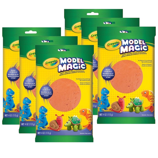 Crayola Model Magic Modeling Compound, Terra Cotta, 4 oz., PK6